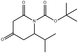 tert-butyl 2-isopropyl-4,6-dioxopiperidine-1-carboxylate Structure