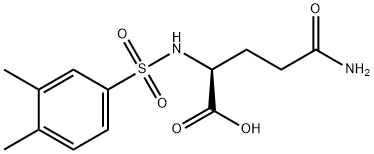 4-carbamoyl-2-(3,4-dimethylbenzenesulfonamido)butanoic acid Structure