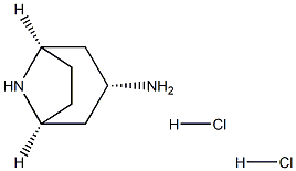 (1R,3R,5S)-8-azabicyclo[3.2.1]octan-3-amine dihydrochloride Structure