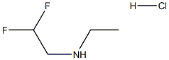 (2,2-difluoroethyl)(ethyl)amine hydrochloride Structure