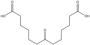 Tridecanedioic acid, 7-oxo- 구조식 이미지