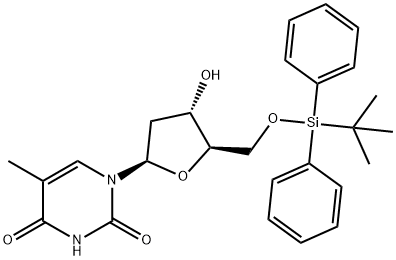 5'-O-tert-Butyldiphenylsilyl-thymidine 구조식 이미지