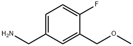 [4-fluoro-3-(methoxymethyl)phenyl]methanamine Structure