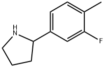 2-(3-fluoro-4-methylphenyl)pyrrolidine Structure