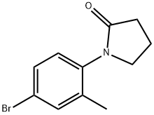 1-(4-bromo-2-methylphenyl)pyrrolidin-2-one 구조식 이미지