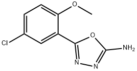 5-(5-chloro-2-methoxyphenyl)-1,3,4-oxadiazol-2-amine Structure