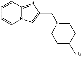 1-{imidazo[1,2-a]pyridin-2-ylmethyl}piperidin-4-amine 구조식 이미지