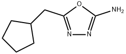5-(cyclopentylmethyl)-1,3,4-oxadiazol-2-amine Structure