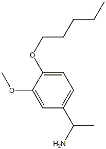 1-[3-methoxy-4-(pentyloxy)phenyl]ethan-1-amine Structure