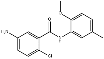 5-amino-2-chloro-N-(2-methoxy-5-methylphenyl)benzamide Structure