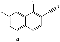 4,8-dichloro-6-methylquinoline-3-carbonitrile Structure