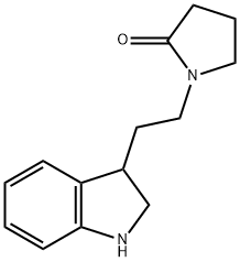 1-[2-(2,3-dihydro-1H-indol-3-yl)ethyl]pyrrolidin-2-one Structure