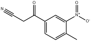 3-(4-methyl-3-nitrophenyl)-3-oxopropanenitrile Structure