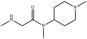 N-methyl-2-(methylamino)-N-(1-methylpiperidin-4-yl)acetamide Structure