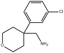 [4-(3-CHLOROPHENYL)TETRAHYDRO-2H-PYRAN-4-YL]METHYLAMINE 구조식 이미지