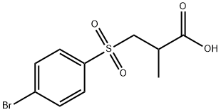 3-(4-bromobenzenesulfonyl)-2-methylpropanoic acid Structure