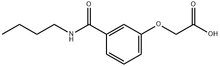 3-(BUTYLCARBAMOYL)PHENOXYACETIC ACID Structure