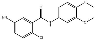 5-amino-2-chloro-N-(3,4-dimethoxyphenyl)benzamide 구조식 이미지