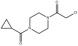 2-chloro-1-(4-cyclopropanecarbonylpiperazin-1-yl)ethan-1-one Structure