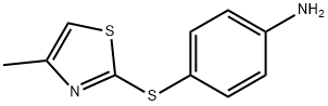 4-[(4-methyl-1,3-thiazol-2-yl)sulfanyl]aniline Structure