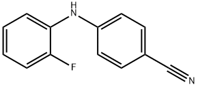 4-[(2-fluorophenyl)amino]benzonitrile Structure