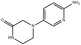 2-Piperazinone, 4-(6-amino-3-pyridinyl)- Structure