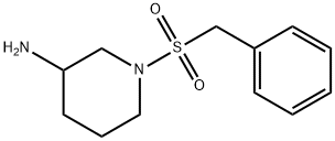 1-(phenylmethane)sulfonylpiperidin-3-amine 구조식 이미지