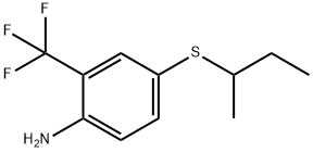 4-(butan-2-ylsulfanyl)-2-(trifluoromethyl)aniline Structure