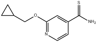 2-(cyclopropylmethoxy)pyridine-4-carbothioamide 구조식 이미지