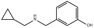 3-{[(cyclopropylmethyl)amino]methyl}phenol Structure