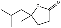 2(3H)-Furanone, dihydro-5-methyl-5-(2-methylpropyl)- Structure