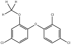 2,4-dichloro-1-[4-chloro-2-(trideuteriomethoxy)phenoxy]benzene Structure