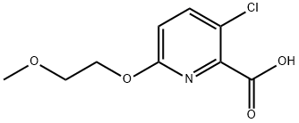 3-chloro-6-(2-methoxyethoxy)pyridine-2-carboxylic acid Structure