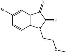 5-bromo-1-(2-methoxyethyl)-2,3-dihydro-1H-indole-2,3-dione Structure