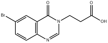 3-(6-BROMO-4-OXOQUINAZOLIN-3(4H)-YL)PROPANOIC ACID 구조식 이미지