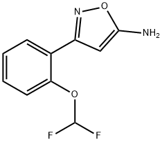 3-[2-(difluoromethoxy)phenyl]-1,2-oxazol-5-amine Structure