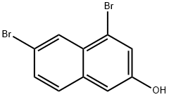 4,6-dibromonaphthalen-2-ol Structure