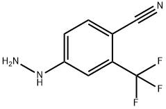 4-hydrazinyl-2-(trifluoromethyl)benzonitrile Structure