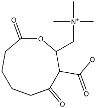 Adipoyl-L-carnitine Structure