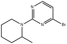 4-Bromo-2-(2-methylpiperidino)pyrimidine Structure