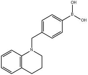 (4-((3,4-dihydroquinolin-1(2H)-yl)methyl)phenyl)boronic acid 구조식 이미지