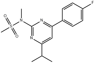 Methanesulfonamide, N-[4-(4-fluorophenyl)-6-(1-methylethyl)-2-pyrimidinyl]-N-methyl- Structure