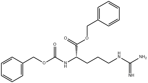 L-Arginine, N2-[(phenylmethoxy)carbonyl]-, phenylmethyl ester Structure