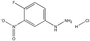 (4-fluoro-3-nitrophenyl)hydrazine hydrochloride Structure