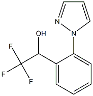 2,2,2-Trifluoro-1-[2-(1H-pyrazol-1-yl)phenyl]ethan-1-ol Structure