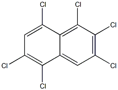 Naphthalene,1,2,3,5,6,8-hexachloro- Structure