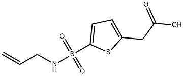 2-[5-(prop-2-enylsulfamoyl)thiophen-2-yl]acetic acid Structure