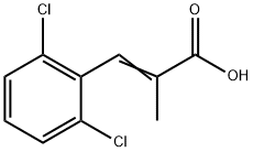2-Propenoic acid, 3-(2,6-dichlorophenyl)-2-methyl- 구조식 이미지