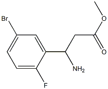 methyl 3-amino-3-(5-bromo-2-fluorophenyl)propanoate Structure