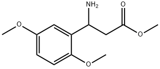 methyl 3-amino-3-(2,5-dimethoxyphenyl)propanoate Structure